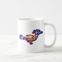 Ancient Mexico Design Road Runner mugs