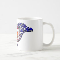 Ancient Mexico Design Road Runner mugs