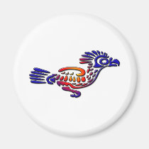 Ancient Mexico Design Road Runner magnets