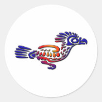 Ancient Mexico Design Road Runner stickers