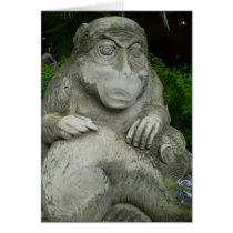 ANCIENT MONKEY SCULPTURE cards by bonnievoyage ANCIENT MONKEY SCULPTURE cards