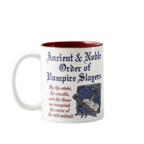 Ancient & Noble Order of Vampire Slayers Mug by veselik Ancient & Noble Order of Vampire Slayers Mug
