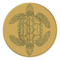 Ancient Order of the Two-Headed Turtles Sticker by abeyer Ancient Order of the Two-Headed Turtles Sticker
