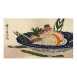 Ancient Painting of a Bowl of Sushi circa 1800's. business cards