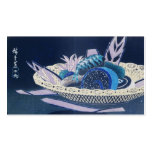 Ancient Painting of a Bowl of Sushi. Japan. Business Cards