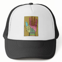 Ancient Palm Reading Chart hats