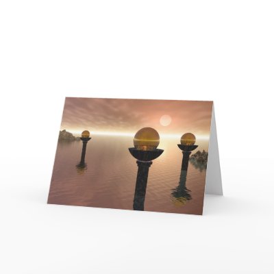Ancient Pillars Notecards by jasonmit