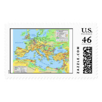 Ancient Roman Empire Map Stamps
