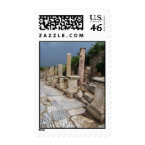 Ancient Roman marble road, Ephesus postage stamp