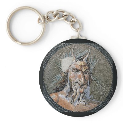 Ancient Roman Pan Mosaic Keychains by ShovelTest
