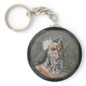 Ancient Roman Pan Mosaic keychains