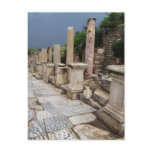 Ancient Roman road in the city of Ephesus, Turkey Postcard