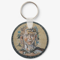 Ancient Roman Satyr Mosaic keychains
