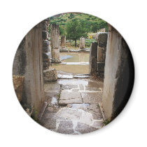 Ancient Roman stone doorway in Ephesus, Turkey Refrigerator Magnets