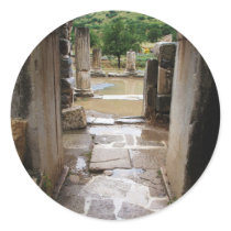 Ancient Roman stone doorway in Ephesus, Turkey Stickers