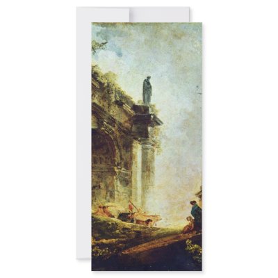 Ancient Ruins By Robert Hubert Custom Rack Cards by Artcollection