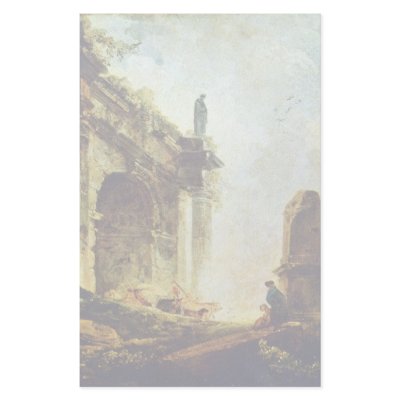 Ancient Ruins By Robert Hubert Personalized Stationery by Artcollection