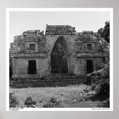 Ancient Ruins: Gateway to Labna, Yucatan, Mexico Poster by nabolom