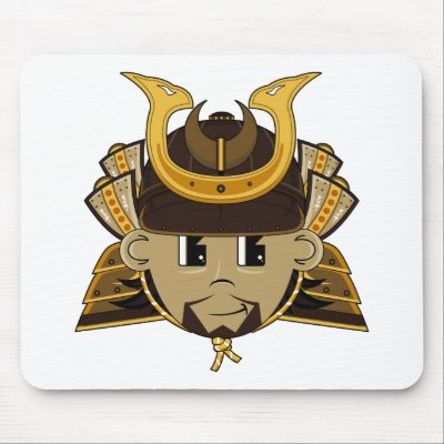 Ancient Samurai Warrior Mousepad by markmurphycreative