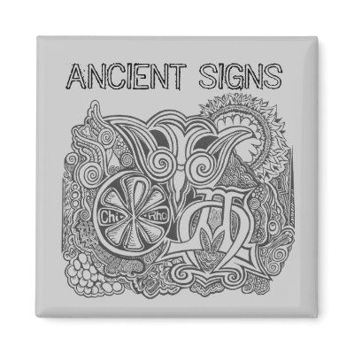 ANCIENT SIGNS FRIDGE MAGNET by completelove