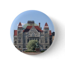 Ancient Stone Building In Helsinki Pinback Buttons
