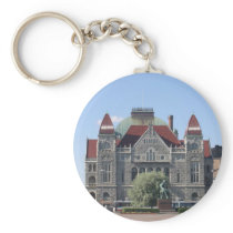 Ancient Stone Building In Helsinki Key Chains