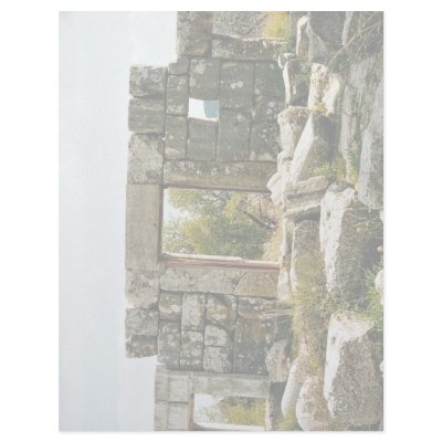 Ancient Synagogue (from inside), Meron, Israel Letterhead by beautifulclicks