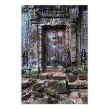 Ancient Temple Blind Door Photographic Print