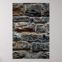 Ancient wall, Florence, Italy Print