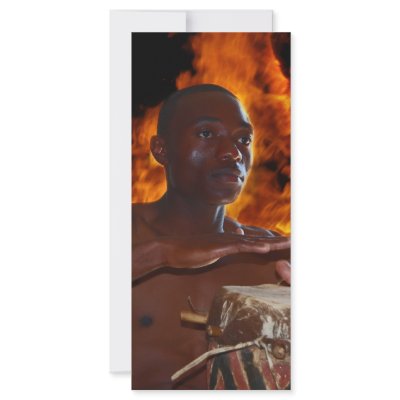 Ancient Warrior Drumbeats Personalized Rack Card by laureenr