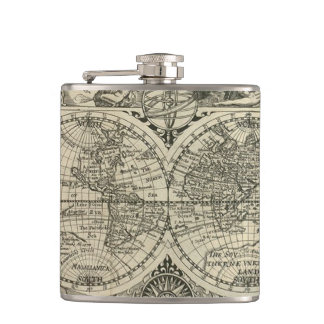 ANCIENT WORD MAP FLASK