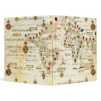 Ancient World Map Binder binders