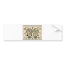 Ancient World Map East and West Bumper Sticker