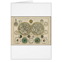 Ancient World Map East and West Cards