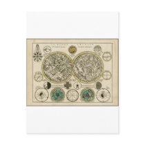 Ancient World Map East and West Postcard