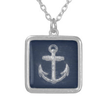 Ancla náutica del vintage pendiente personalizado