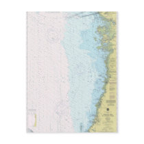 Anclote Keys to Crystal River Nautical Chart Postc postcards