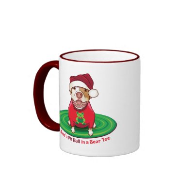 And a Pit Bull in Bear Tee Mugs by HardtGraphicArdts