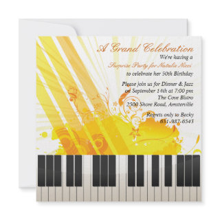 And All That Jazz Invitation