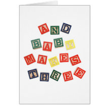 And baby makes three.... card