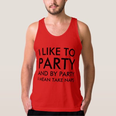 And By Party I mean Take Naps Softball Jersey Tank