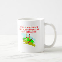 and crossword game player design mugs