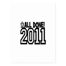 and done 2011 grad penguin 2 post card