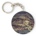 And Elohim Created Adam By William Blake Keychains