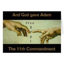 And God Gave Adam the 11th Commandment... Greeting Cards