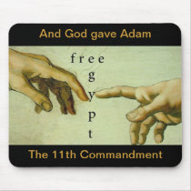 And God Gave Adam the 11th Commandment... Mouse Pads