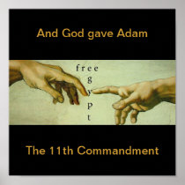 And God Gave Adam the 11th Commandment... Print