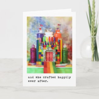 and she crafted happily ever after. Photography zazzle_card