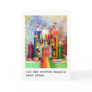 and she crafted happily ever after. Photography zazzle_card