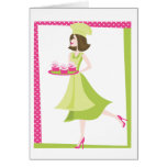 And the cupcakes were pink! greeting card